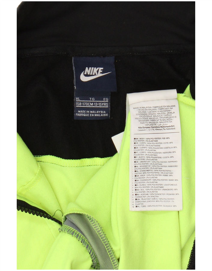 Nike Chaqueta de chándal para niños 13-14 años Verde Colorblock Poliéster