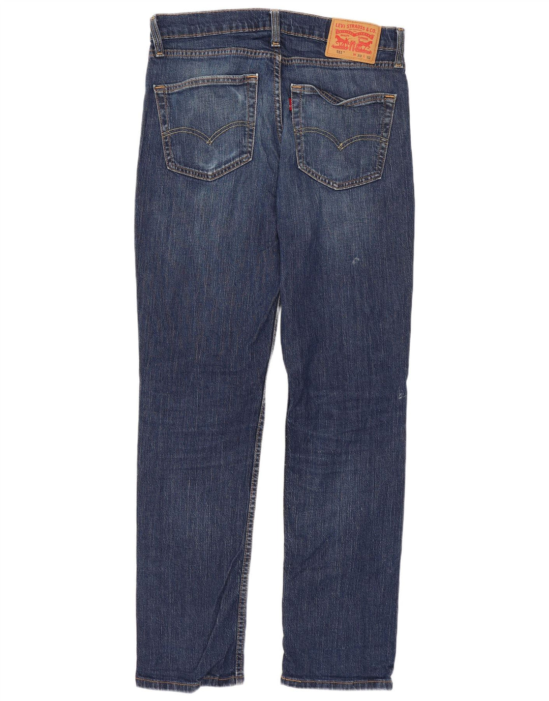 Levi's Hombre 511 Slim Jeans W33 L32 Algodón Azul