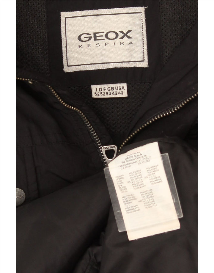 Geox Chaqueta utilitaria para hombre UK 42 XL Poliéster negro