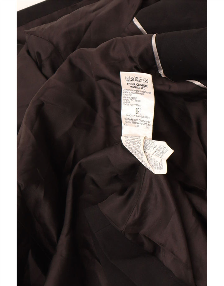 Marks & Spencer Gabardina para mujer UK 46 Grande Poliéster negro