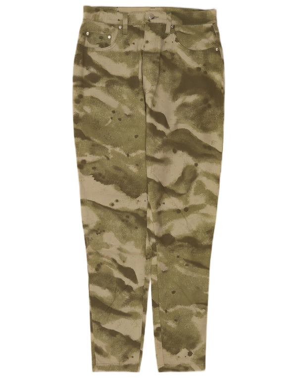 Baroni Pantalones Casuales Cónicos para Mujer EU 40 Medium W28 L28 Camuflaje Caqui