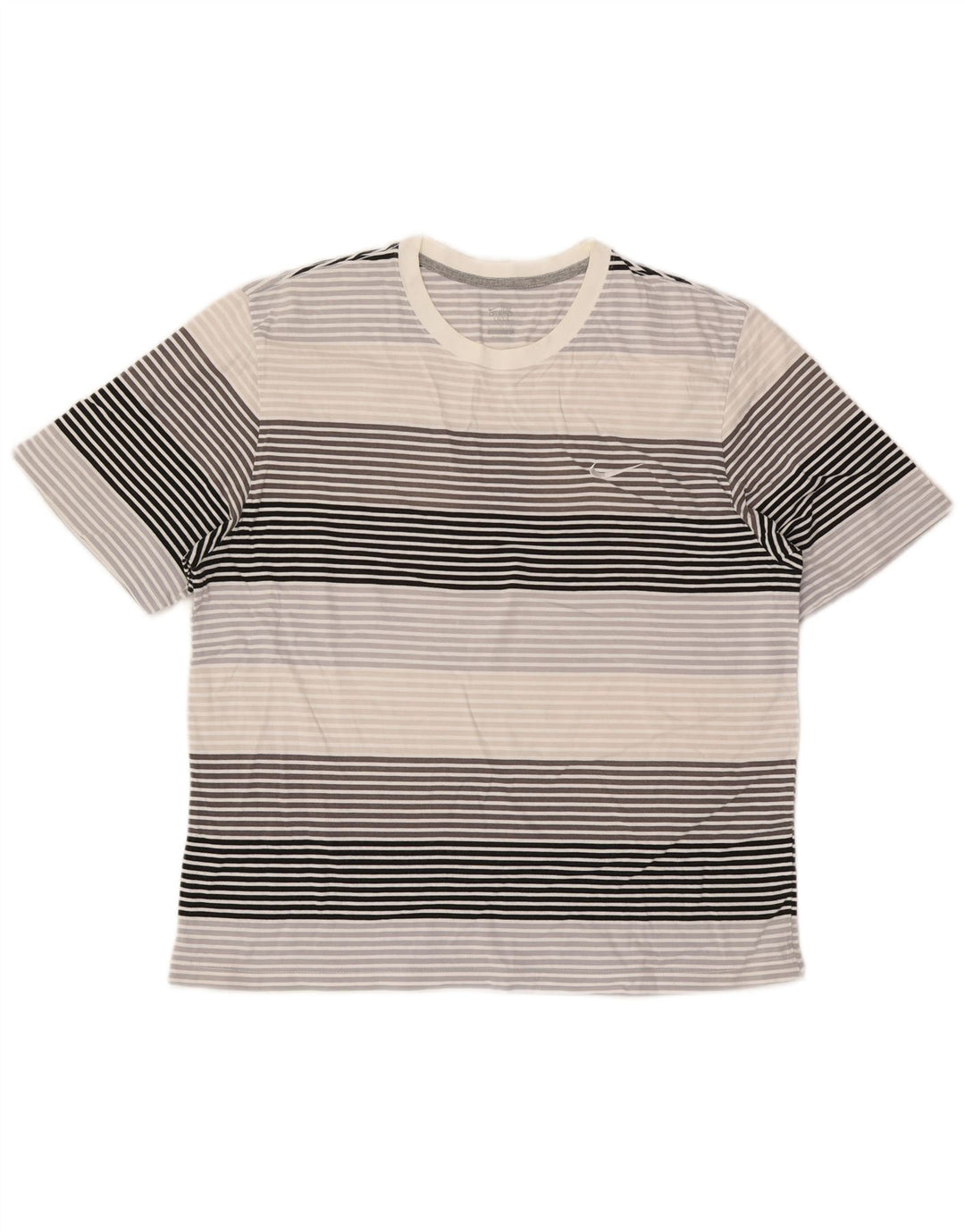 Camiseta Nike Hombre Top XL Gris Rayas