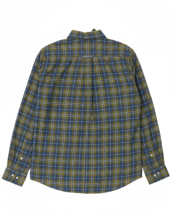 Murphy & Nye Camisa de franela para hombre Sailmakers de algodón a cuadros verdes grandes