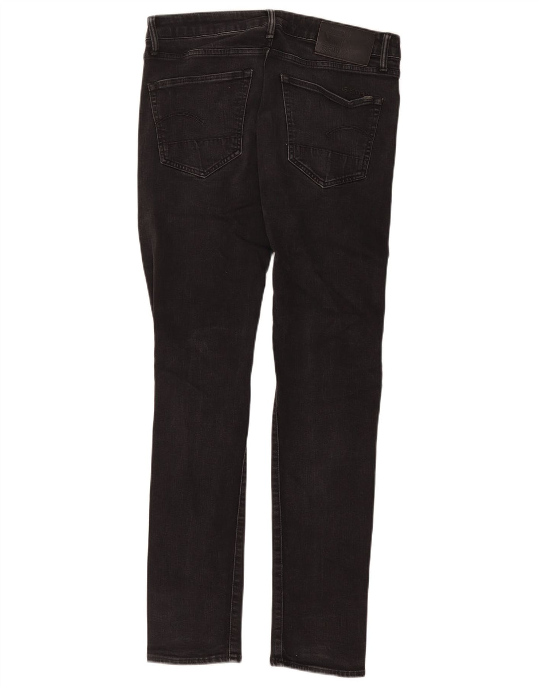 G-Star Hombre 3301 Slim Jeans W32 L34 Algodón Negro