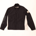 Murphy & Nye Chaqueta impermeable gráfica para hombre UK 36 Small Black Colourblock Nylon