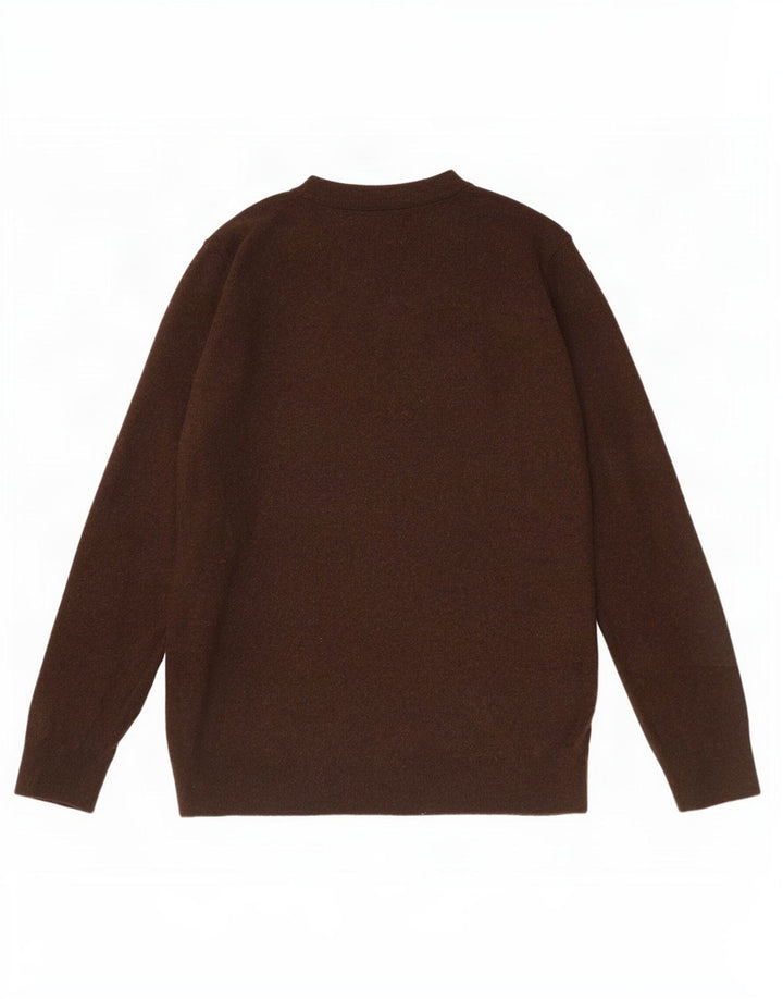 Zara Hombre Jersey Cuello Redondo Jersey XL Marrón Viscosa