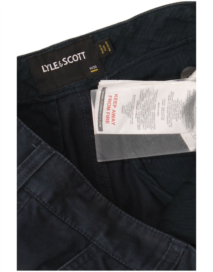 Pantalones cortos cargo para hombre Lyle & Scott W30 Medium Azul marino Algodón