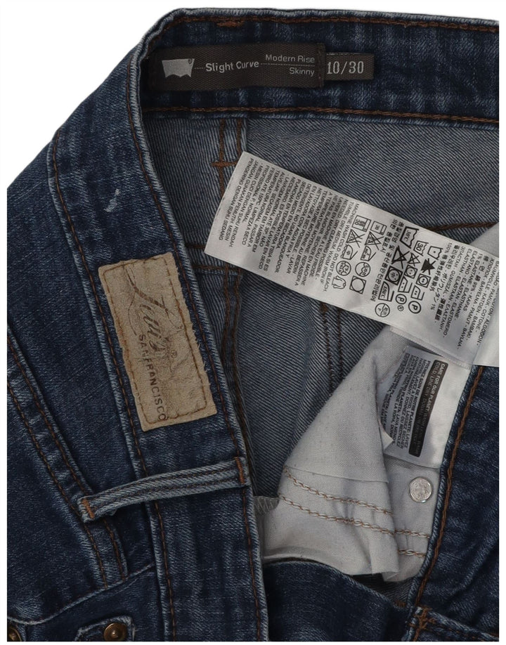 LEVI'S Jeans ajustados con curva ligera para mujer US 10 Large W30 L28 Azul marino