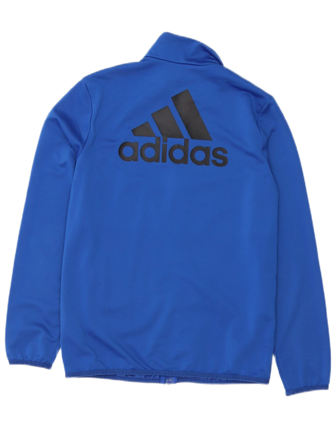 Adidas Boys Graphic Chándal Top Chaqueta 13-14 Años Azul Poliéster