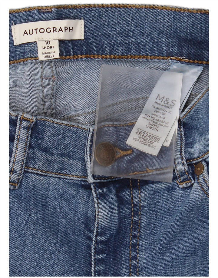 Marks & Spencer Jeans Acampanados Autograph para Mujer UK 10 Small W26 L30 Azul