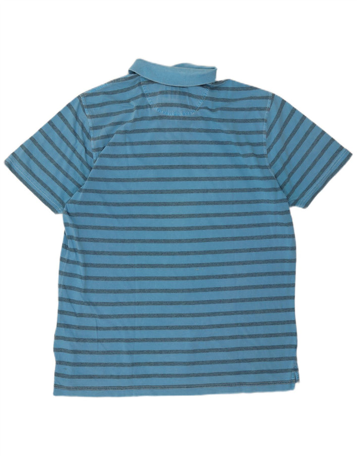 Polo Camel Active para hombre de algodón a rayas azules grandes