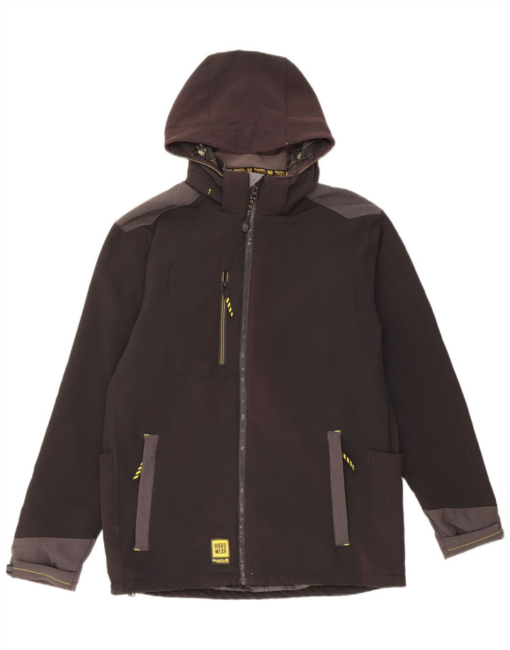 Regatta Chaqueta cortavientos con capucha para hombre UK 40 Large Poliéster negro