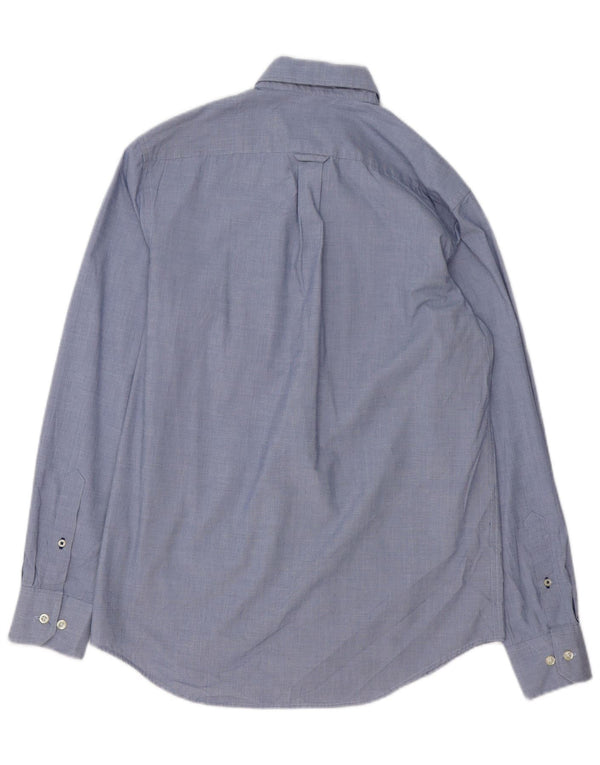 IZOD Camisa Hombre Small Azul Algodón