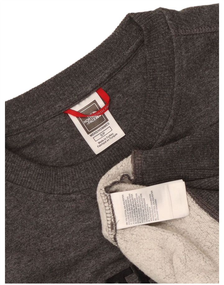The North Face Sudadera Gráfica Para Hombre Jersey Pequeño De Algodón Gris