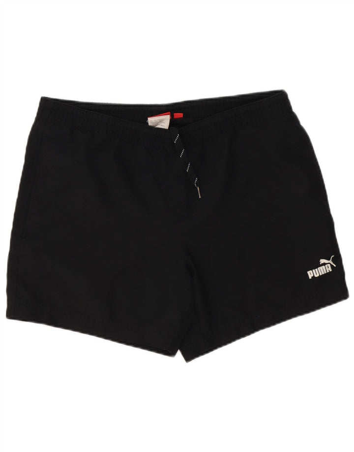 Puma Pantalones cortos deportivos para hombre pequeño poliéster negro