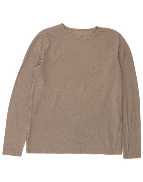 All Saints Top para hombre manga larga poliéster gris grande
