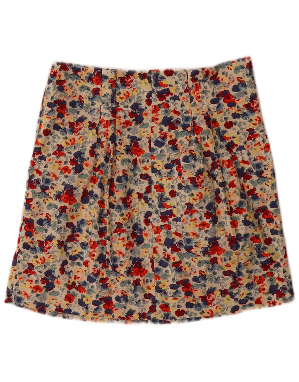 Topshop Minifalda estampada para mujer UK 10 Small W28 Multicolor Floral