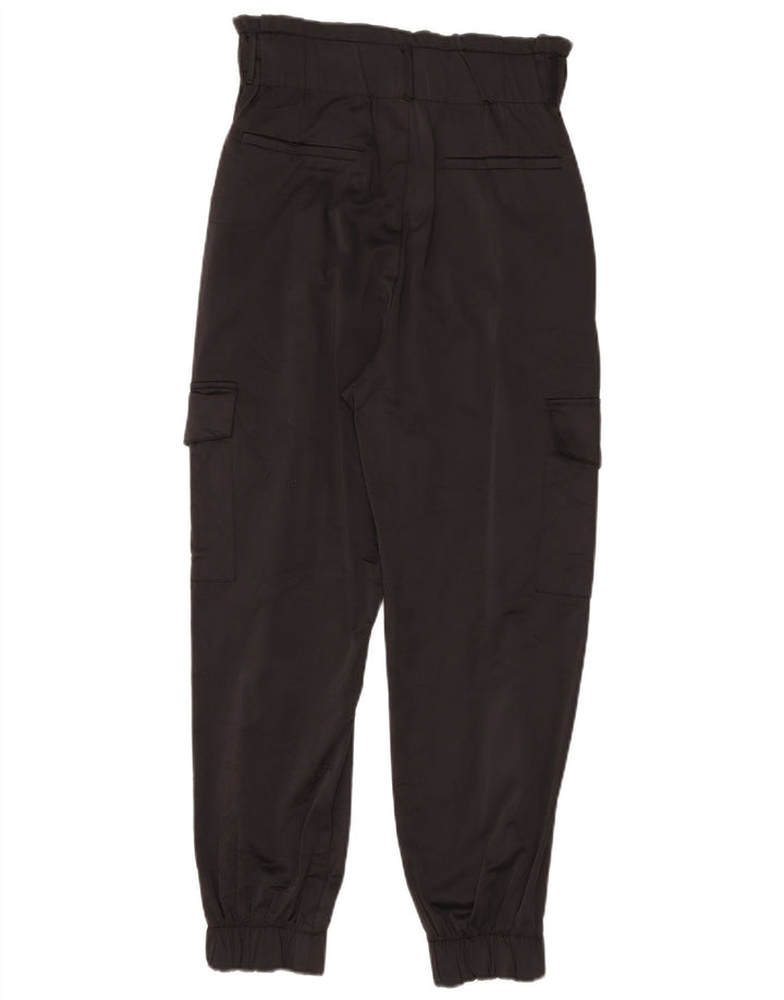 Zara Mujer Joggers Pantalones Cargo Medianos W28 L26 Negro