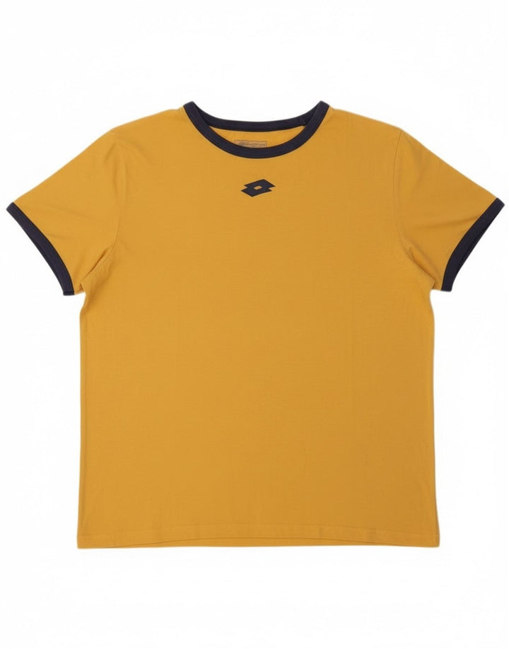 Lotto Hombre Camiseta Gráfica Top XL Amarillo