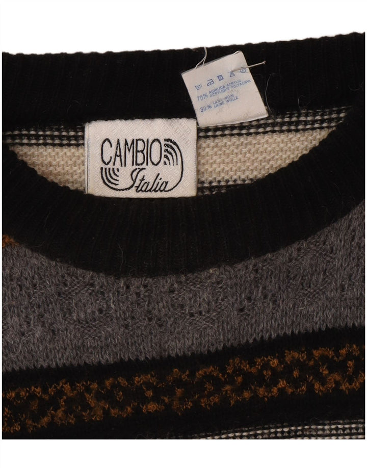 Cambio Jersey de cuello redondo para hombre IT 56 2XL rayas multicolor