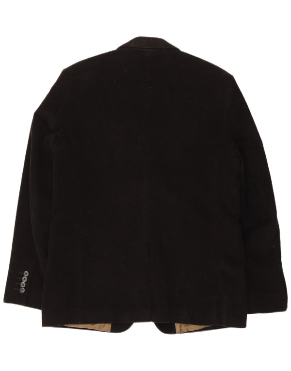 French Connection Chaqueta tipo blazer de 2 botones para hombre UK 42 XL Algodón negro