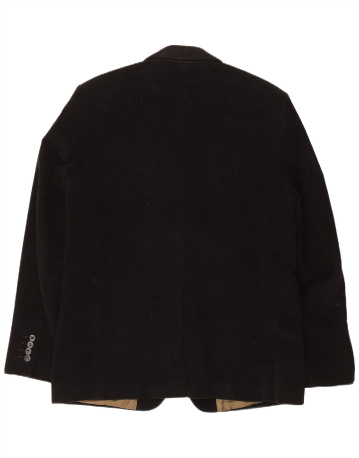 French Connection Chaqueta tipo blazer de 2 botones para hombre UK 42 XL Algodón negro