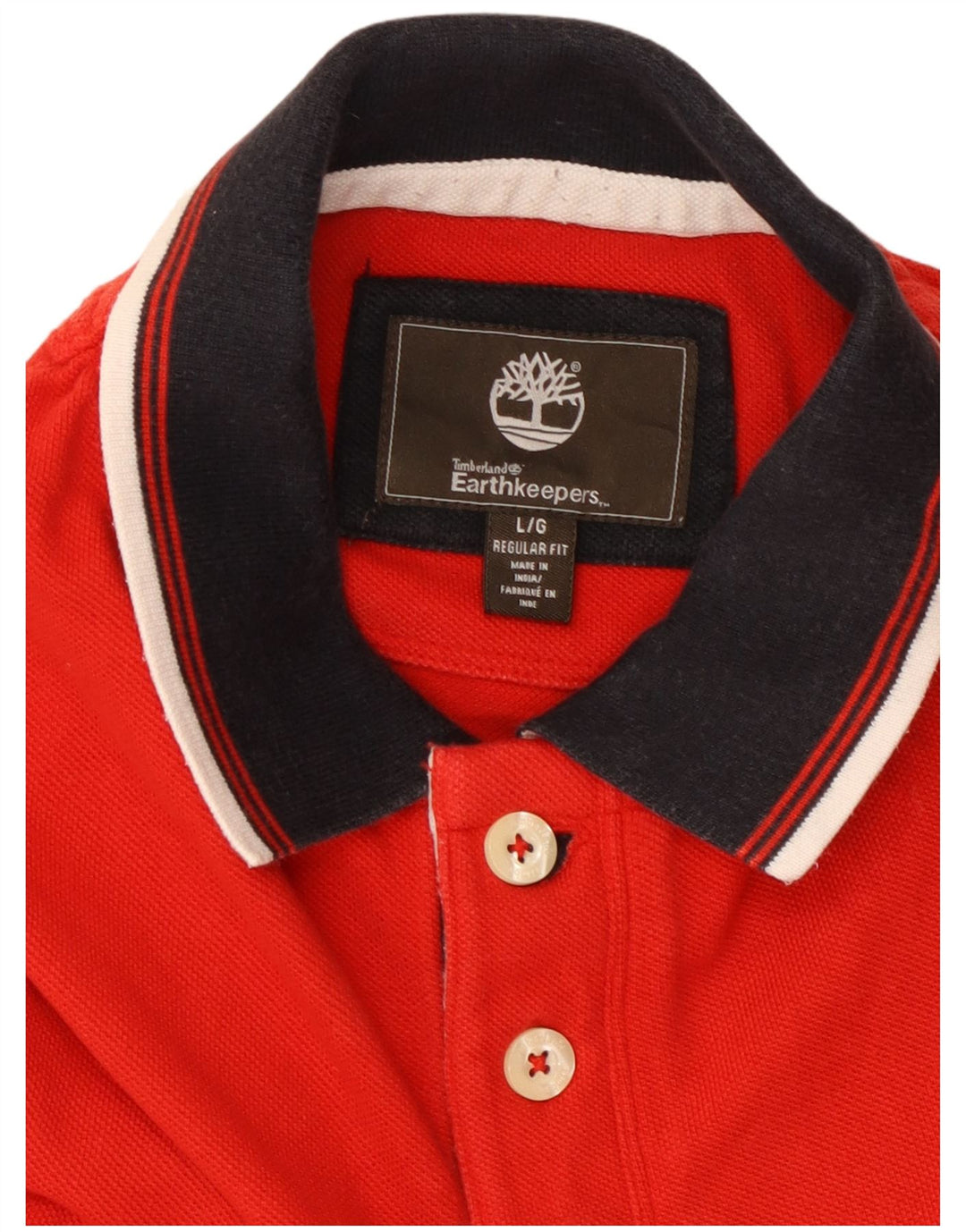 TIMBERLAND Polo Earthkeepers para hombre, talla grande, rojo