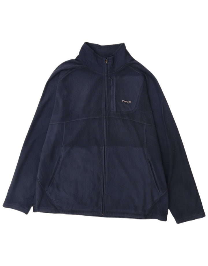 REEBOK Chaqueta polar para hombre ES 42 XL Azul marino Poliéster