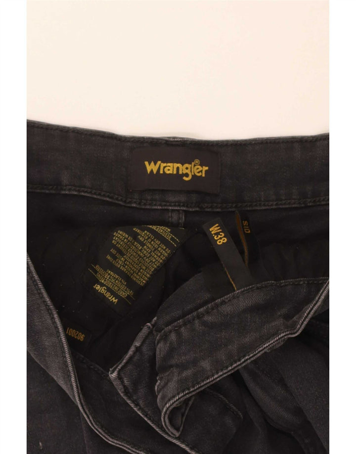 Wrangler Hombre Sid Slim Jeans W38 L29 Algodón Gris