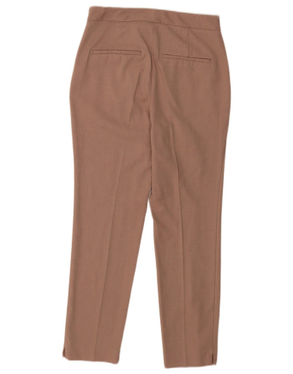 Zara Mujer Pantalón Chino Slim EU 34 2XS W24 L25 Marrón Poliéster