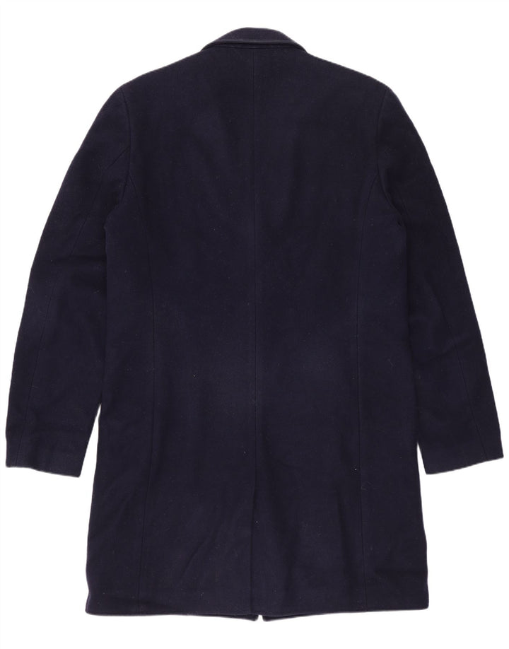 Abrigo para hombre Jigsaw UK 38 Lana azul marino mediana