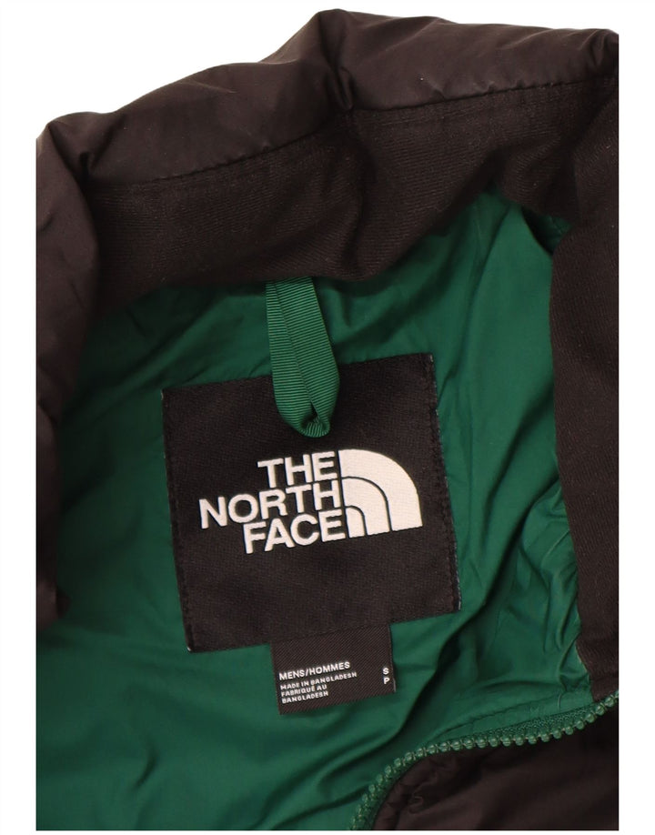 THE NORTH FACE Chaqueta acolchada para hombre UK 36 Small Verde Colorblock Nylon