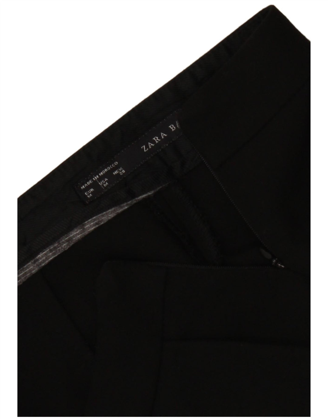 Zara Mujer Hot Pants Mediano W28 Negro