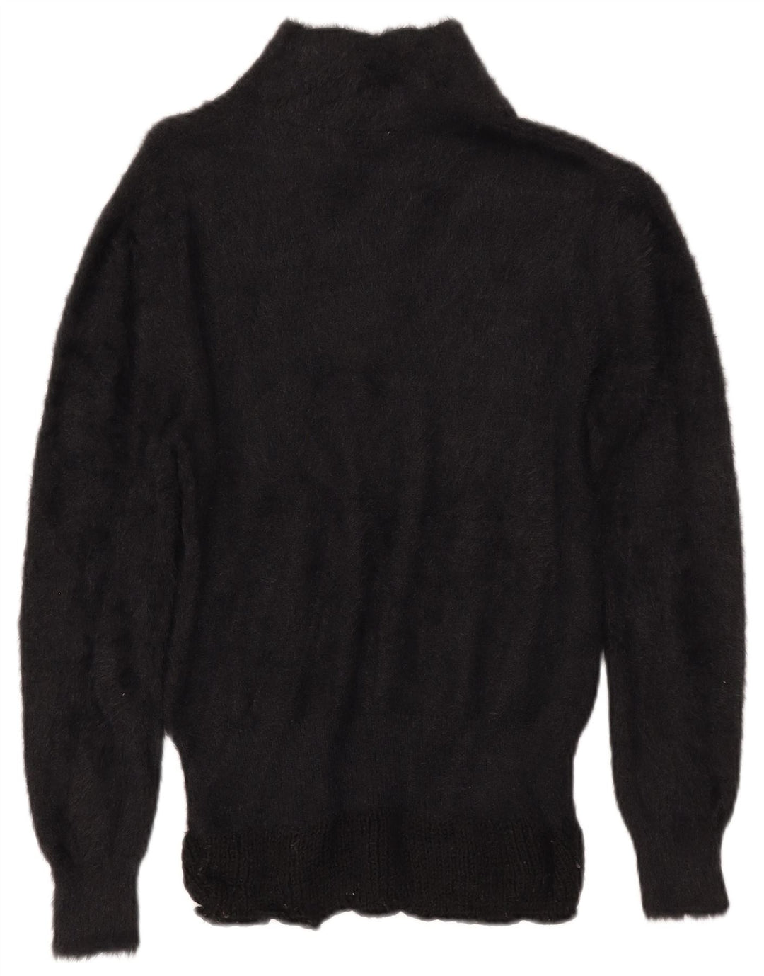 ZARA Suéter tipo jersey con cuello tipo polo para mujer Reino Unido 44 Mediano Negro