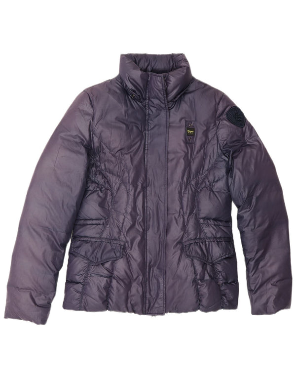 Blauer Chaqueta acolchada para mujer UK 44 Poliéster morado medio
