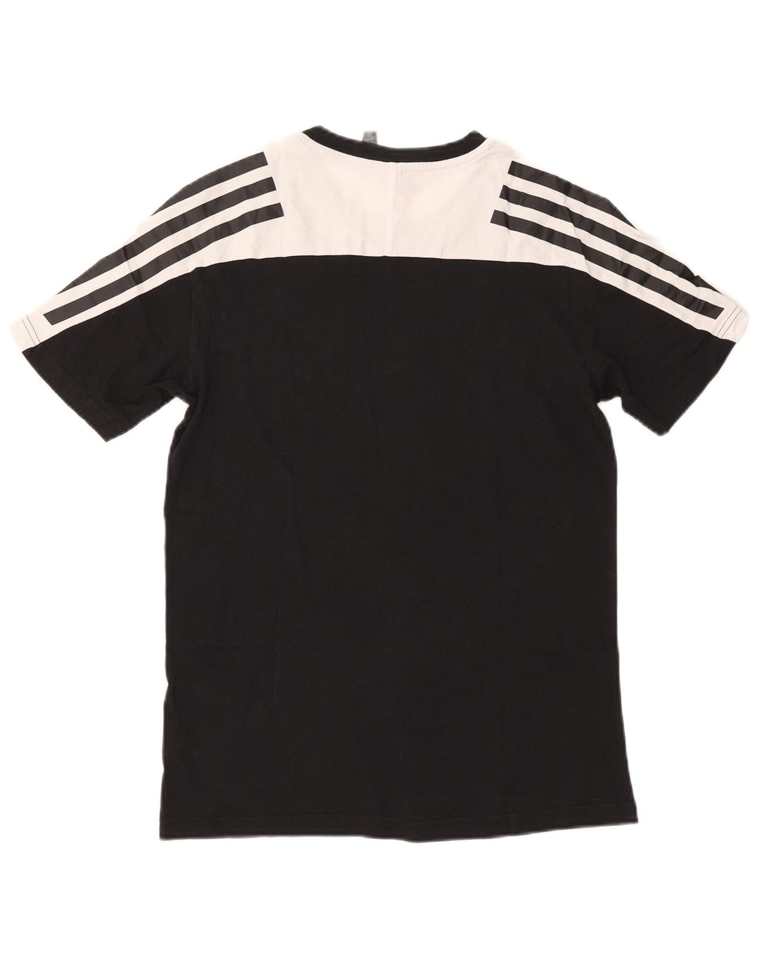 Adidas Hombre Camiseta Top Small Negro Colorblock Algodón