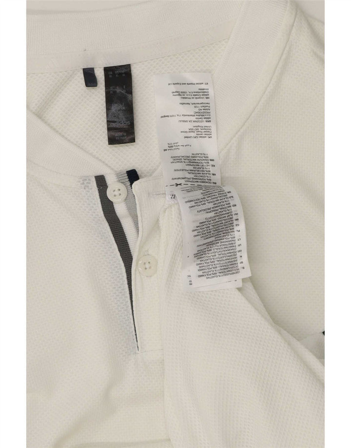 Polo Adidas Hombre XL Blanco Poliéster