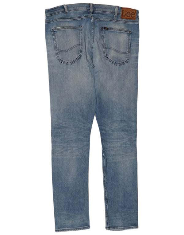Vaqueros ajustados desgastados Luke para mujer Lee W36 L32 Algodón azul