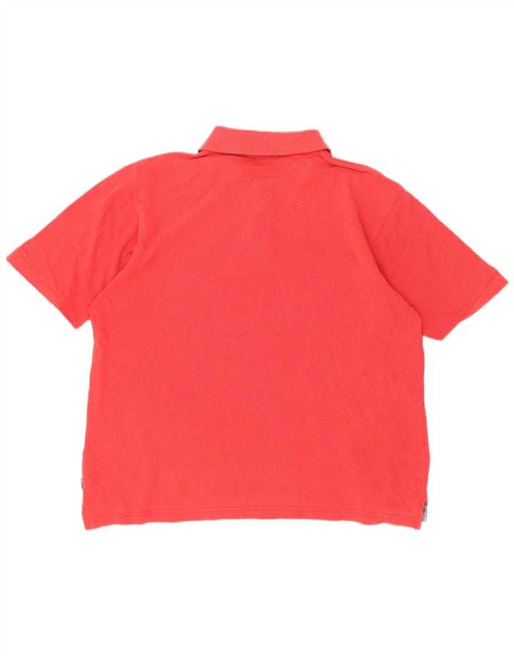 Adidas Polo Hombre Grande Rojo Algodón