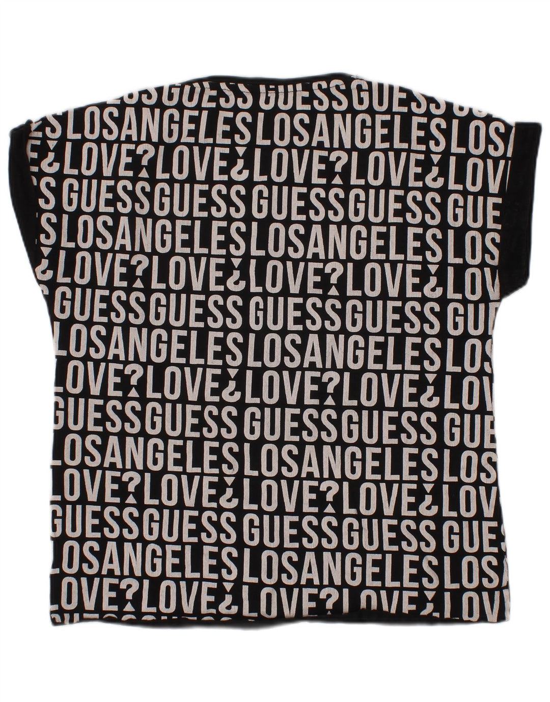 GUESS Camiseta gráfica para niña 7-8 años Negro Algodón