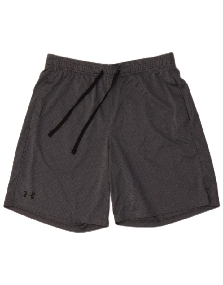 Under Armour Pantalones cortos deportivos para hombre poliéster gris grande