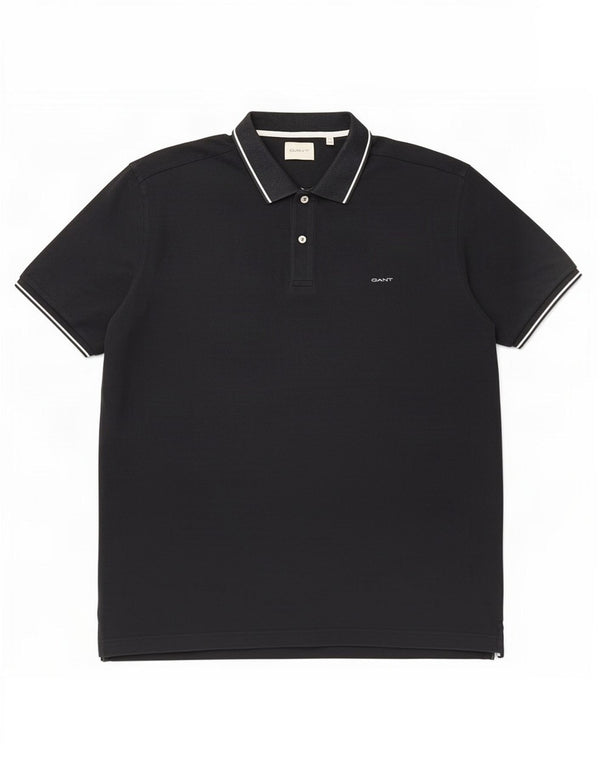 Gant Polo Hombre 5XL Algodón Negro