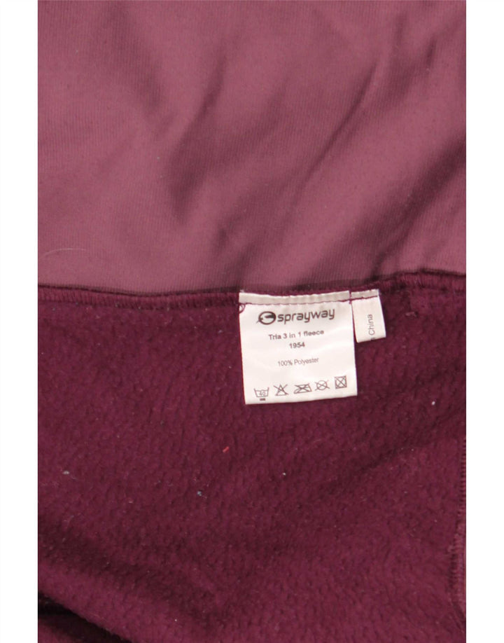 Sprayway Chaqueta cortavientos con capucha para mujer Reino Unido 44 Poliéster granate grande