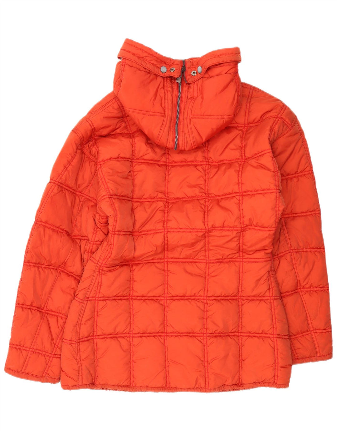 VINTAGE Chaqueta de esquí con capucha de gran tamaño para mujer US 2 XS Nylon rojo