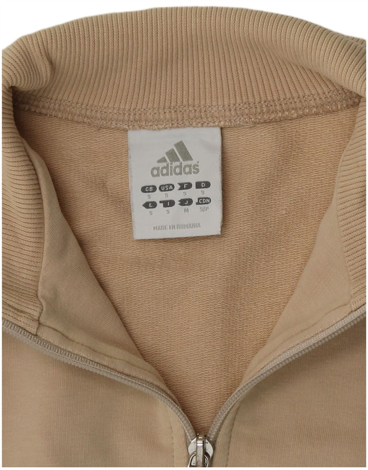 Adidas - Chaqueta de chándal para mujer, talla 10, color beige