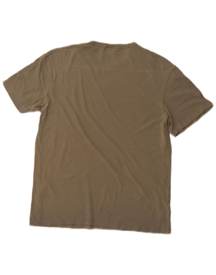 JACK & JONES Hombre Camiseta Top Large Khaki Algodón