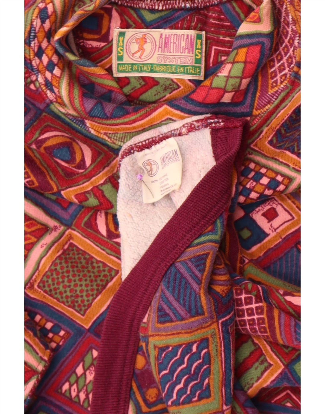 American System Sudadera para mujer Jumper UK 6 XS Multicolor Patchwork