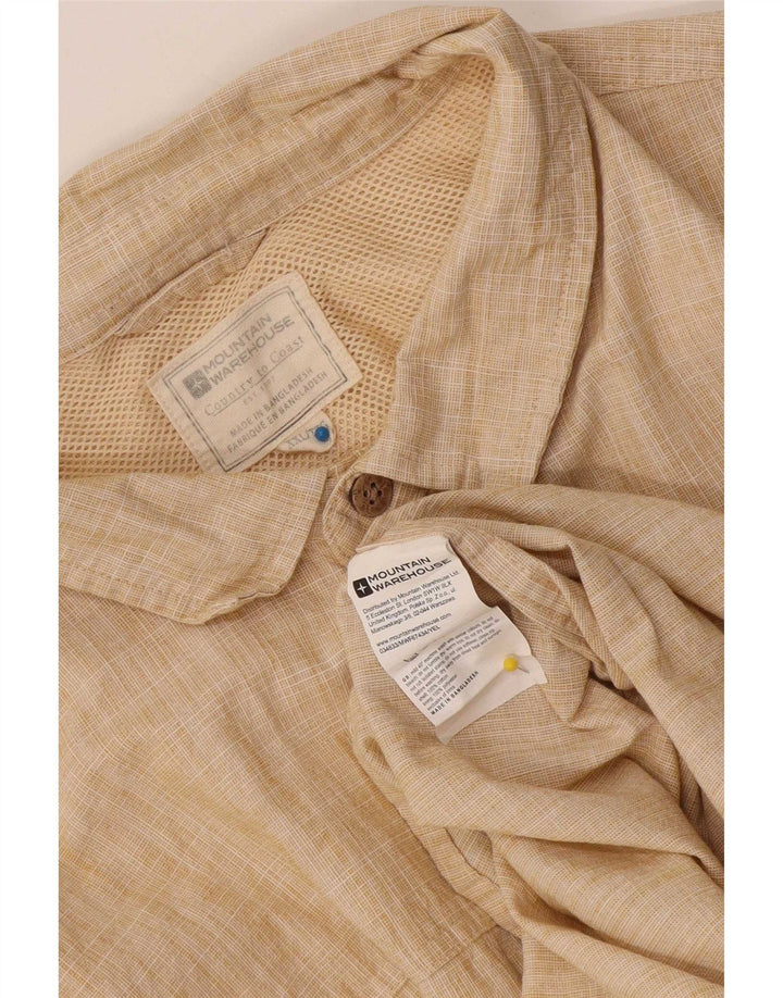 Camisa de manga corta para hombre Mountain Warehouse 2XL Poliéster beige