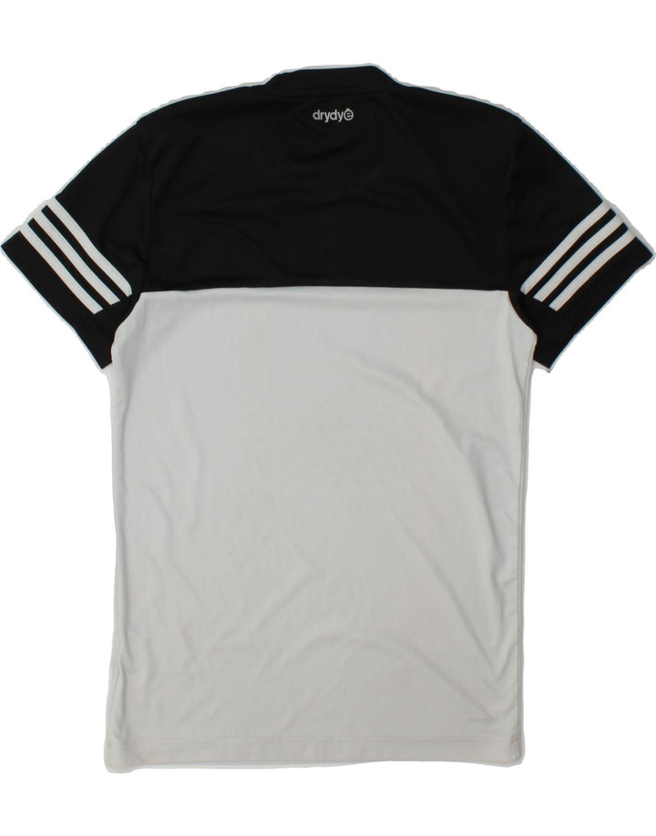 ADIDAS Mens Climalite T-Shirt Top XS Black Colourblock Polyester Vintage Adidas and Second-Hand Adidas from Messina Hembry 
