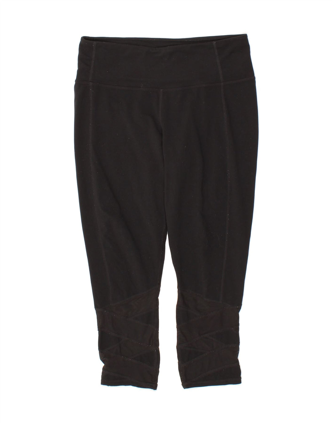 ATHLETA Womens Capri Leggings UK 14 Medium Black Nylon Vintage Athleta and Second-Hand Athleta from Messina Hembry 
